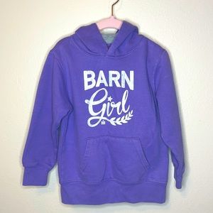 Case IH Girls Purple Barn Girl Hoodie 4T